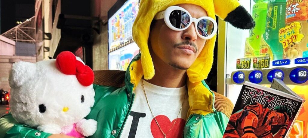 Bruno Mars vira otaku em visita ao Japão e foto com Jujutsu Kaisen