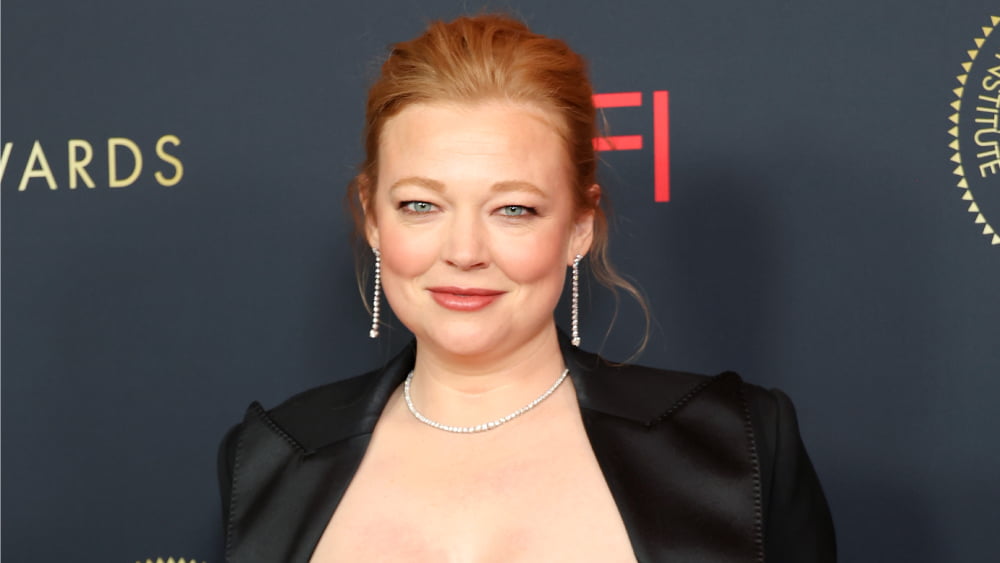 LOS ANGELES, CALIFORNIA - JANUARY 12: Sarah Snook attends the AFI Awards Luncheon at Four Seasons Hotel Los Angeles at Beverly Hills on January 12, 2024 in Los Angeles, California. (Photo by Monica Schipper/Getty Images)