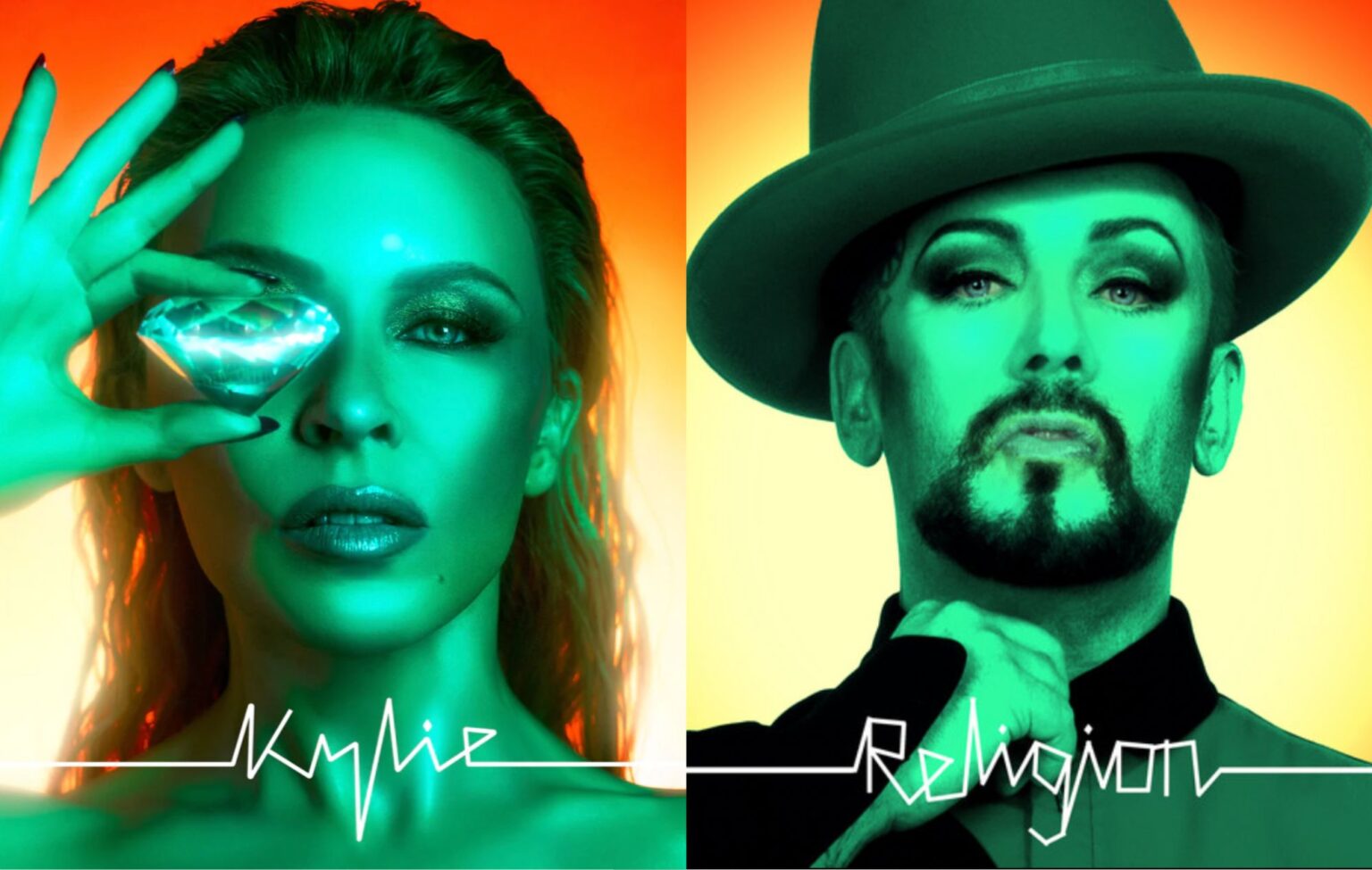 Boy George explica por que a arte de seu novo single copia 'Tension' de Kylie Minogue