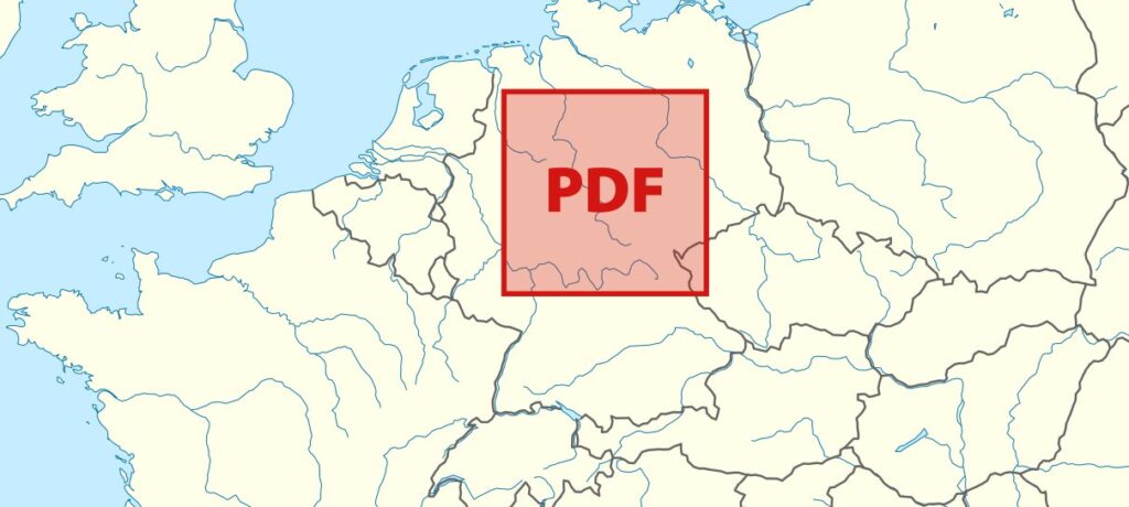 Tamanho máximo de arquivo PDF chega a metade da área da Alemanha; entenda