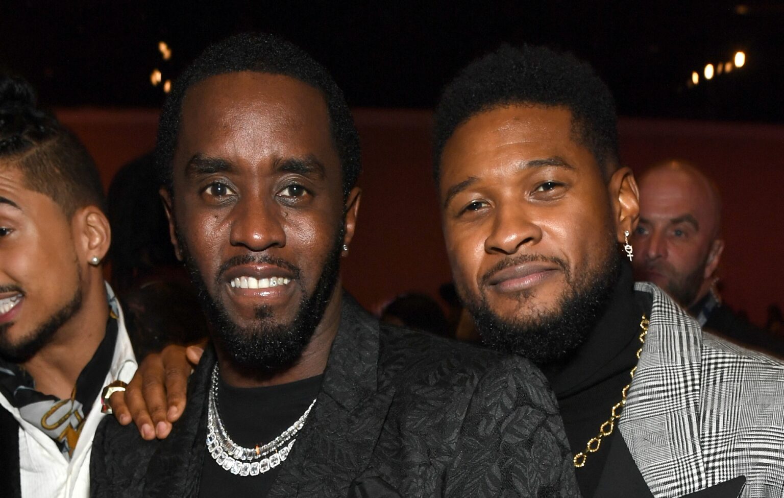 Diddy and Usher (Photo by Kevin Mazur/Getty Images for The Recording Academy)